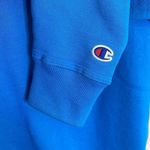 Champion Authentic Crewneck Sweatshirt. Unisex Size Medium. Blue Jay Blue Photo 3