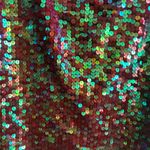 Siegel Silk Blend Sequin Y2K Burgundy Tank Top S Red Photo 5