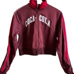 Coca-Cola  Graphic Red Long Sleeve Zip-Up Sweatshirt - Size Women's Small - NWT Photo 0