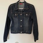 Forever 21 Twentyone  Y2K Slim Fit Blue Denim Jean Jacket Dark Wash Aesthetic L Photo 1