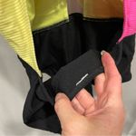 No Boundaries Cute textured tie front neon cut out swim suit one piece pool beach Photo 6