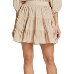 Ramy Brook  Tan Beige Zander Mini Dress Size Medium Photo 0