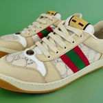 Gucci  Screener Ace Women's GG Sylvie Web Enamel Logo Supreme Sneakers EU 41 Photo 0