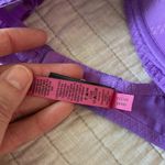 Betsey Johnson Betsy Johnson, purple cream, lace, trim, bow, cute bra, coquette Y2K 32D Photo 6
