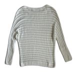 One Grey Day Revolve Top Women's Ivory Loose Knit Long Sleeve Sweater Small White Photo 1