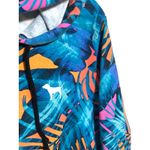 Pink Victorias Secret Spellout Zip Hoodie Jacket XS Tropical Palms Neon Dog Logo Blue Photo 3