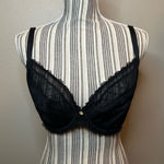 Chantelle Vintage women’s Elegant Black Lace Bra 36 DD Photo 0