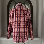 Gracia  Aztec Print Long Sleeve Button Down Top, Size L New w/Tag $92 Photo 6