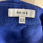 Reiss  Linen Royal Blue Button 
Down Shirt Size 8 Photo 4