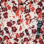 Lucky Brand NWT  Half Button Floral Long Sleeve Tunic Top Women's Size Medium Photo 4