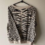 Wildfox Sweatshirt Baggy Jumper Easy Tiger NEW Oversized XS Leopard Photo 8