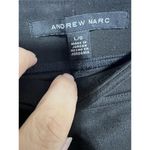 Andrew Marc  Pants Womens Size Large Faux Suede Black Pull on Skinny Leg Biker Photo 1