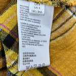 Urban Outfitters  Plaid Flannel Mini Dress Puff Sleeve Smocked Yellow NEW Women S Photo 9