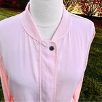 Juicy Couture Women’s Full Zip Lightweight Bomber Jacket Size Large Pink / Peach Photo 11