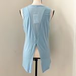 Mippo Womens Size M Mesh Split Back Crew
Neck Athletic Tank Top Powder Blue NEW Size M Photo 8