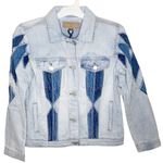 BLANK NYC Multi-Colored Ikat Jean Jacket size XS Photo 1