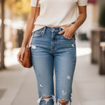 Levi's Vintage 90s Wedgie Distressed Denim Jeans Blue Size 26 Photo 0