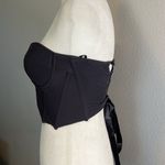 Princess Polly  Gray Lace Up Mesh Bustier Size 6 Photo 3