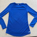 Danskin Now Women's Active Long Sleeve Performance Tee Royal Blue size XS Photo 1