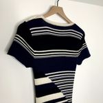 Equipment  Dewey Sweater Midi Dress Blue Stripe Womens Large Wool Photo 6