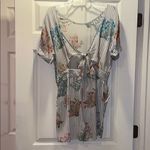 Tolani  Silk Floral Striped Henna Romper Photo 6