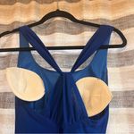 Jessica McClintock Gunn Sax Blue Shimmer Maxi Dress Size 3/4 Photo 2