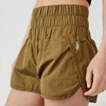 Free People FP Movement The Way Home Athletic Short, Olive Army Green sz. M Brown Size M Photo 3