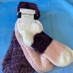 Nine West NWT  Lounge Cozy Socks in Purple, Pink, and White Photo 0