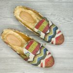 Universal Threads  Mules Slides Woman’s 7 Aztec Tapestry Uppers Faux Fur shoes Photo 1