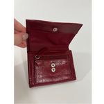 wilson's leather  Billfold in Red Leather with snap closures and zip pockets Photo 6