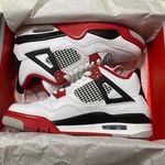 Jordan 4s Fire Red Size 7y Photo 1