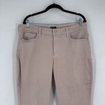 NYDJ Alina Legging Skinny Jeans Khaki Tan Color Size 14W Photo 13