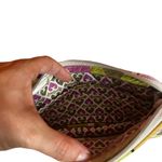 Vera Bradley Purple & Green Multicolor Colorful Portobello Zip Wristlet Women Photo 5