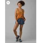 prAna Women’s L Arch Shorts Teal Blue Athletic Hiking Granola Girl Gorpcore Photo 5