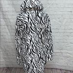 N: Philanthropy White Zebra Hoodie Dress Sz Small Photo 12