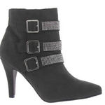 Venus sexy stiletto ankle boots with metal graphite hardware D15 Photo 0
