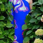 Borgo de Nor Aubrey One Shoulder Crepe Fringe Dress NWT Size 2 US (6 UK) Blue Photo 0