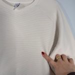 Varley  Manning Sweatshirt Ribbed Long Sleeve Side Zip Women’s M Cream Oat Photo 10