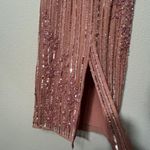 Mac Duggal NEW  70260 Rose Striped Floral Embellished Sleeveless Midi Dress Photo 9