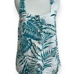 C&C California C & C California women’s medium palm leaf linen top Photo 0