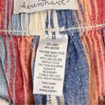 Keren Hart Striped Wide Leg Drawstring Waist Wide Leg Cropped Pants Size Medium Photo 7