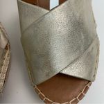 Gentle Souls Kenneth Cole Sandals Charli Wedge X-Band Espadrille Metallic Gold Photo 3