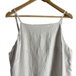 Madewell Goldie White Linen Square Neck Sleeveless Midi Dress Size 12 Photo 3