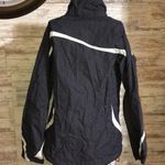 Columbia Interchange Dark Grey Hooded Waterproof Windbreaker Jacket Womens SM Photo 3