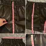 Laundry by Shelli Segal  Faux Leather Shorts Dark Brown M Photo 6