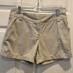 J. Crew‎ Womens Broken In Chino Classic Twill City Fit Shorts 6 Khaki Flat Front Tan Photo 0