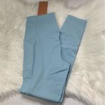 Girlfriend Collective NWT  High Rise Leggings Baby Blue SKY Large Photo 3