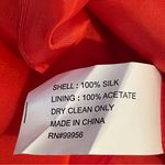 Shoshanna  Orange Silk Beaded One Shoulder Dress NWT Size 4 Photo 10