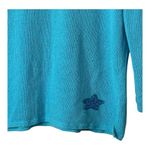 Northern Isles Vintage Knit Sweater Fish Graphic V Neck Pullover Blue Size XL Photo 2