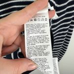 Marella Sport Striped Cotton Knit Sweater Large Navy Nautical Coastal Pullover Blue Photo 5